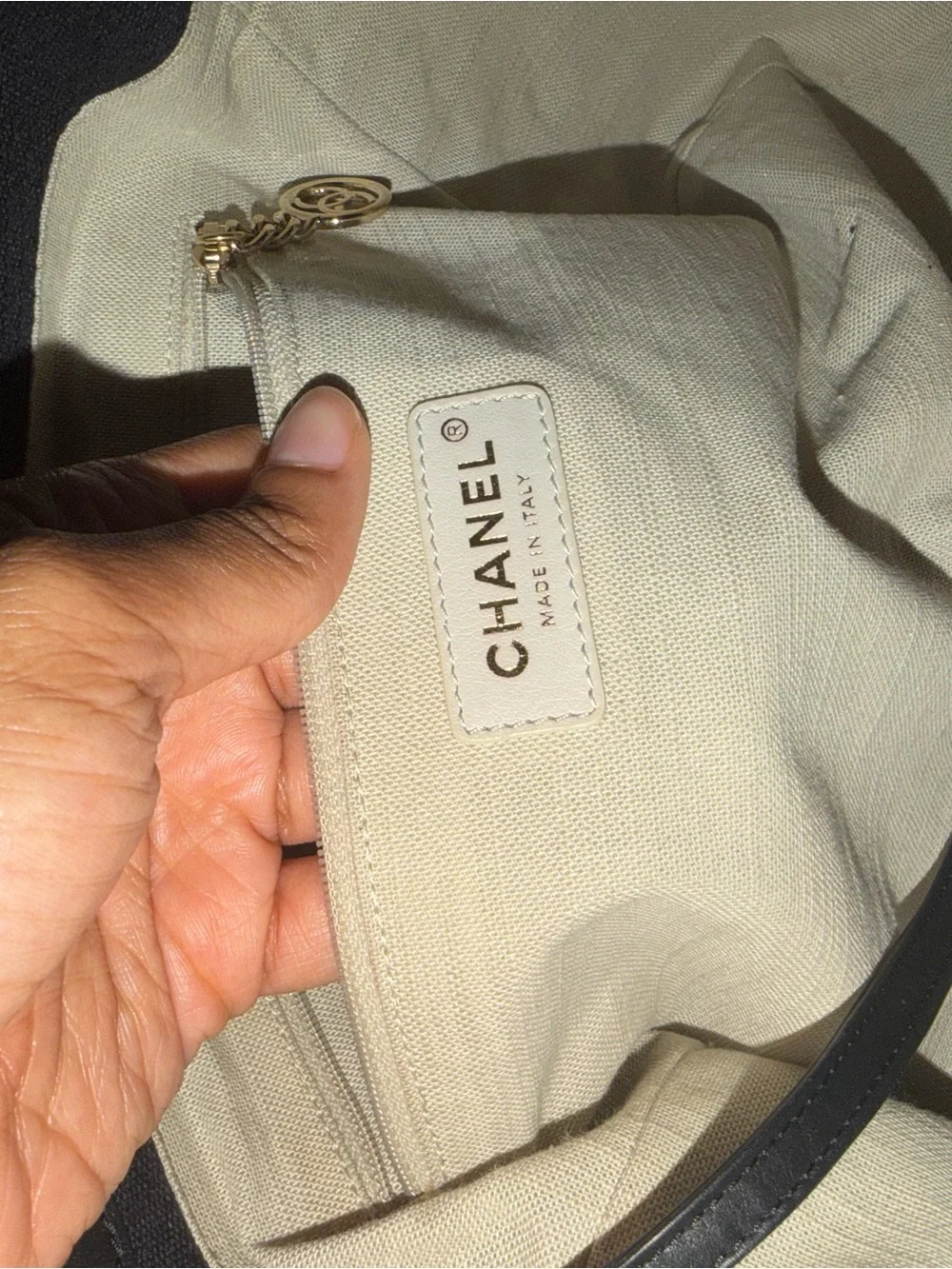 CHANEL Deauville tote small size microchip